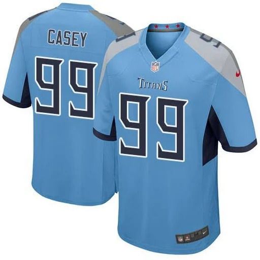 Men Tennessee Titans 99 Jurrell Casey Nike Light Blue Game NFL Jersey